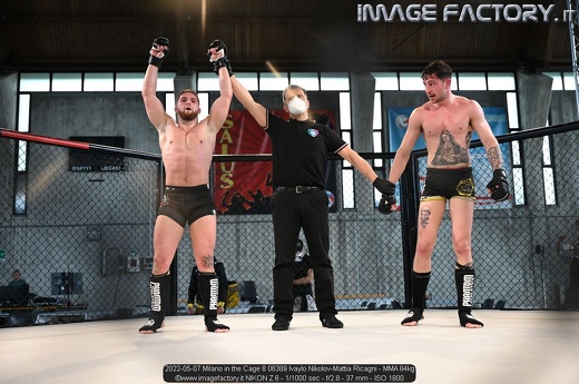 2022-05-07 Milano in the Cage 8 06389 Ivaylo Nikolov-Mattia Ricagni - MMA 84kg